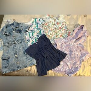 Girls 5 Piece Assorted Kids Clothing Set, Sizes 5/5T